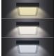 LED Plafondlamp LED/24W/230V 3000/4000/6000K zwart hoekig