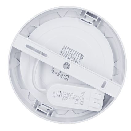 LED opbouw-/inbouwpaneel 2-in-1 LED/12W/230V 3000/4000/6000K Ø17cm IP54 zilver