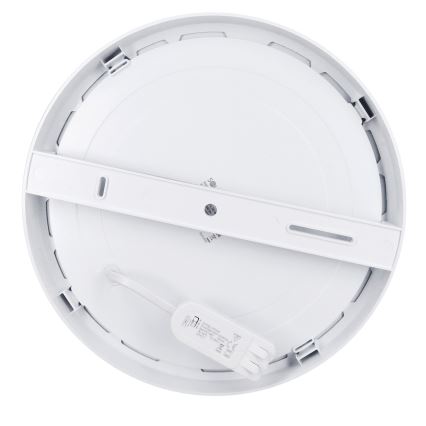 LED opbouw-/inbouwpaneel 2-in-1 24W/230V 3000/4000/6000K Ø 30 cm IP54 zilver