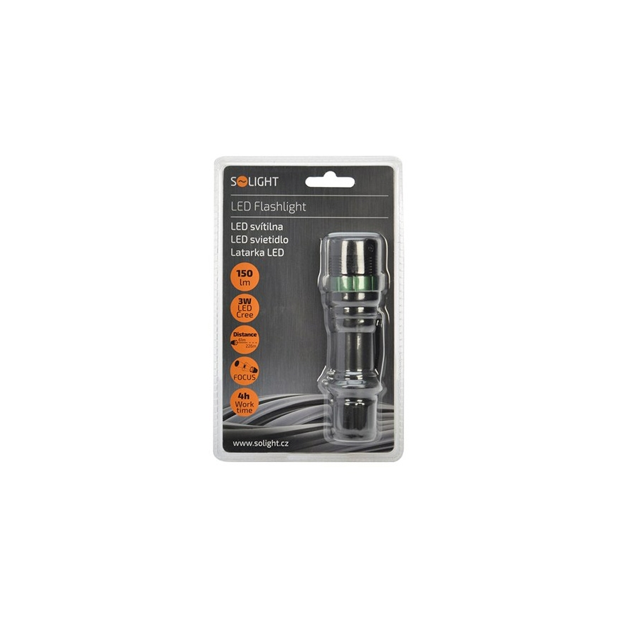 LED Zaklantaarn LED/3W/3xAAA