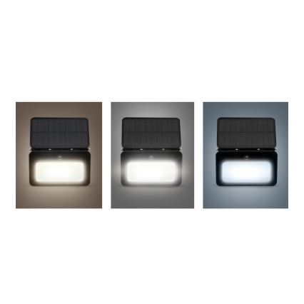 LED Dimbare zonne-schijnwerper met bewegings- en schemersensor LED/6W/3,7V 2200 mAh 3000/4000/6500K IP65