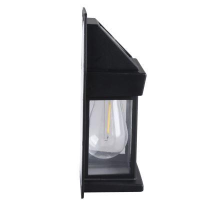 Dimbare LED-zonnelantaarn met sensor, 3,7V, IP44, 1200 mAh