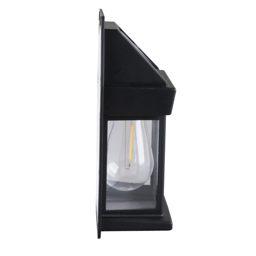 Dimbare LED-zonnelantaarn met sensor, 3,7V, IP44, 1200 mAh