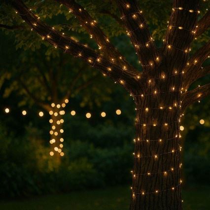 LED zonne-decoratieslinger LED/3,7V 800 mAh 22 m