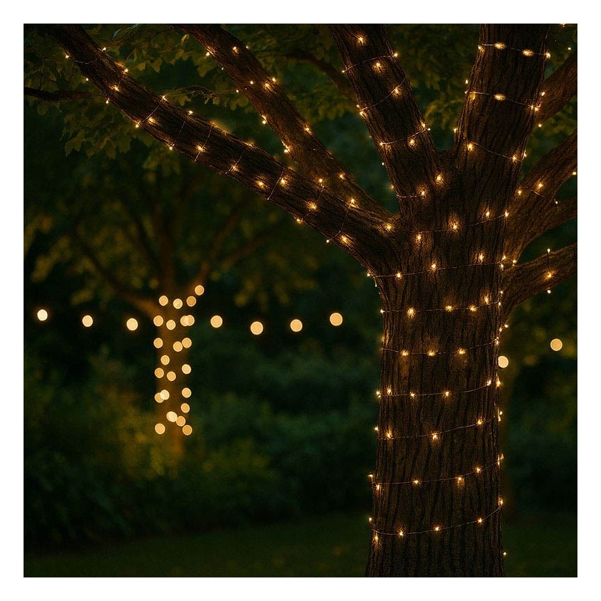 LED zonne-decoratieslinger LED/3,7V 800 mAh 22 m