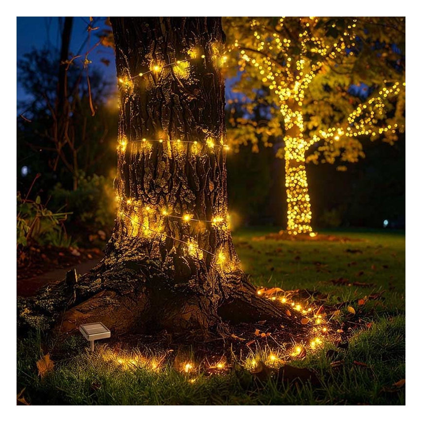LED zonne-decoratieslinger LED/3,7V 800 mAh 22 m