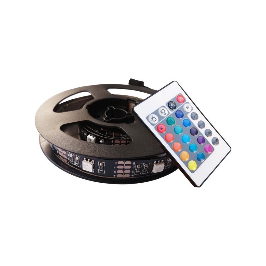 SET 2x LED RGB Strip voor TV met afstandsbediening IP65 LED/USB 50cm