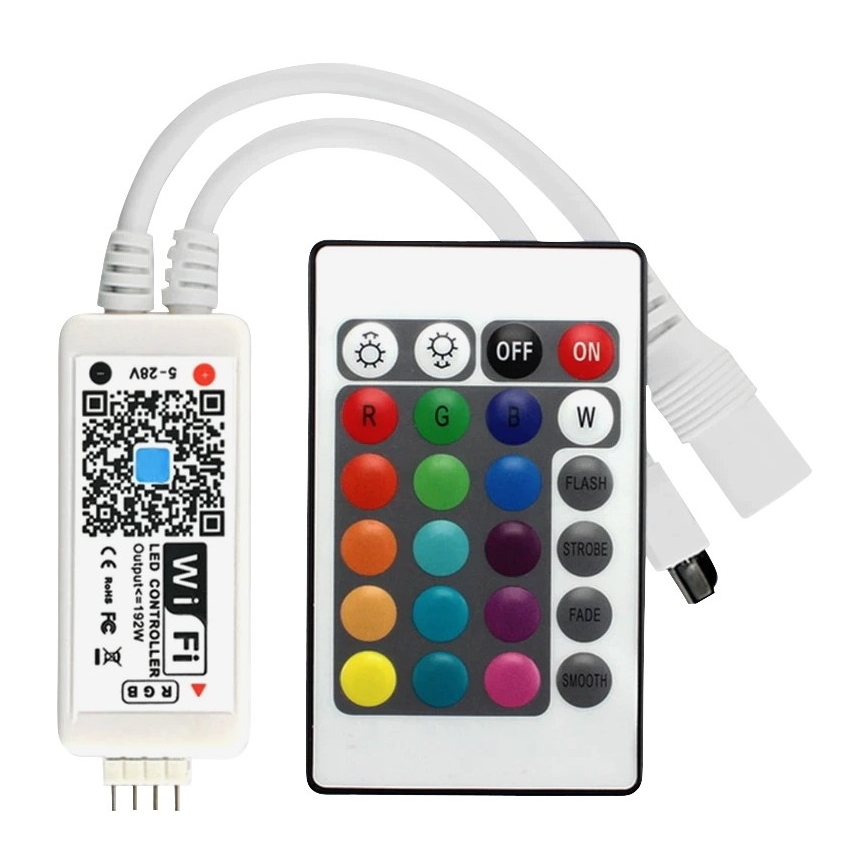 Dimbare LED RGB Strip LED/20W/230V 5m IP65 Tuya + AB