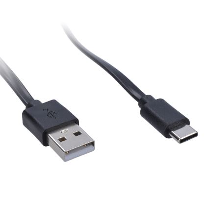 LED Dimbare Flexibele Oplaadbare Bureaulamp met Clip LED/2W/1800 mAh 3000/4000/6500K Zwart