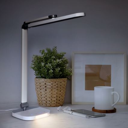 Dimbaar LED touch tafellampje met nacht verlichting LED/10W/5V 3000/4000/5000K wit