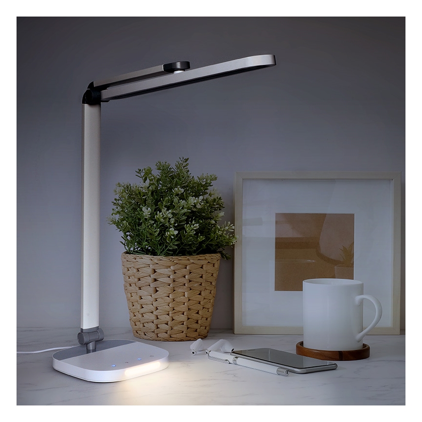 Dimbaar LED touch tafellampje met nacht verlichting LED/10W/5V 3000/4000/5000K wit