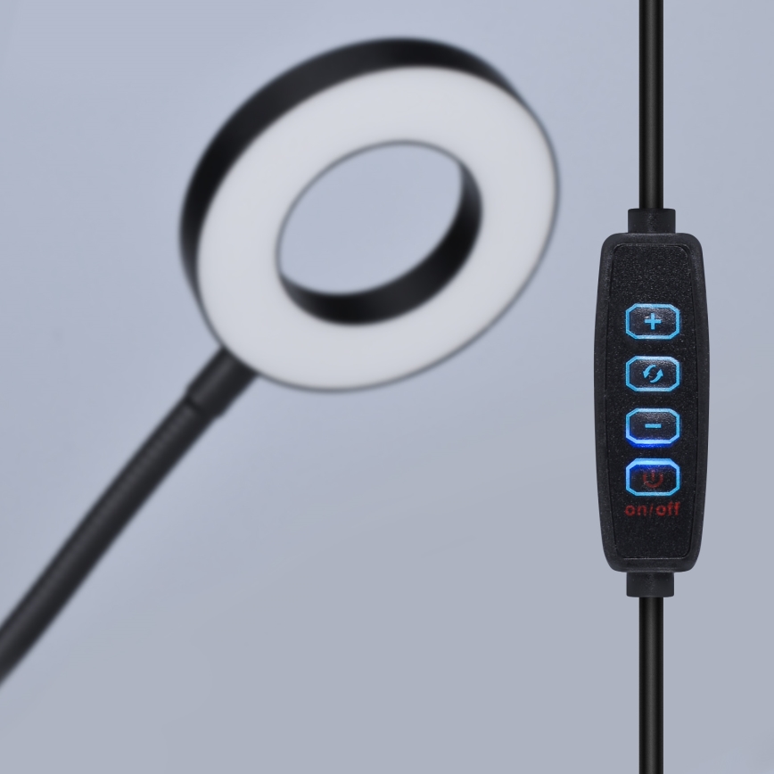 Dimbare LED tafellamp met clip LED/8W/230V 3000/4000/5000K zwart