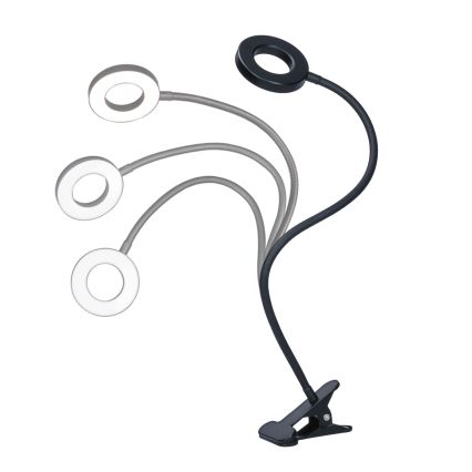 Dimbare LED tafellamp met clip LED/8W/230V 3000/4000/5000K zwart