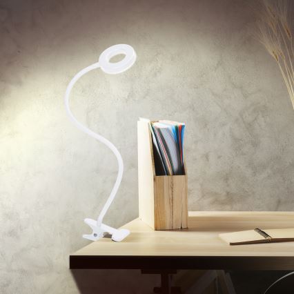 Dimbare LED-bureaulamp met klem LED/8W/230V 3000/4000/5000K wit