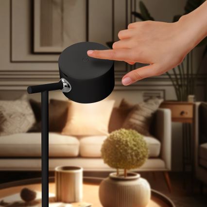 LED Dimbare Touch Oplaadbare Lamp 3-in-1 LED/4W/2000 mAh 3000/4000/6500K Zwart