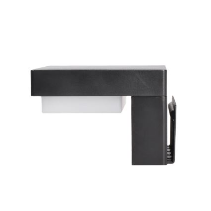 LED 44 / 5.000 Solar wandlamp met bewegings- en schemersensor PALERMO LED/5W/2000 mAh IP54 zwart