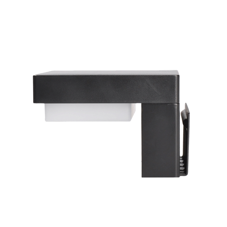 LED 44 / 5.000 Solar wandlamp met bewegings- en schemersensor PALERMO LED/5W/2000 mAh IP54 zwart