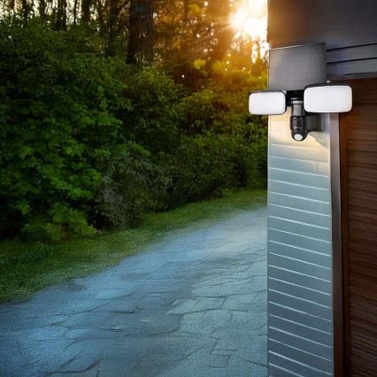 LED zonne-reflector met sensor LED/9W/3,7V 3600 mAh IP54