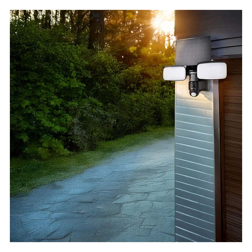 LED zonne-reflector met sensor LED/9W/3,7V 3600 mAh IP54