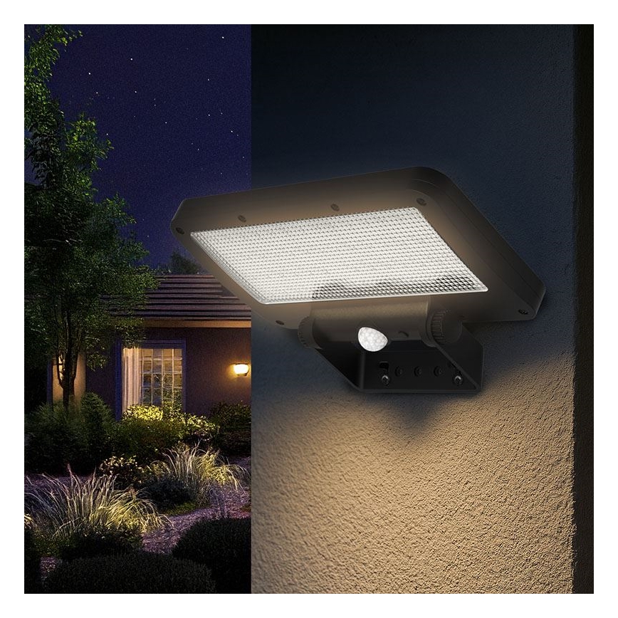 LED-zonne-schijnwerper met sensor LED/5W/3,7V 1500 mAh IP54
