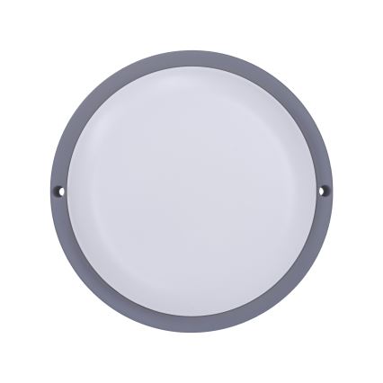 LED Wandlamp voor buiten LED/13W/230V 4000K IP54 grijs rond