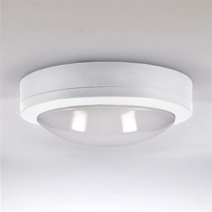 LED Plafondlamp voor buiten SIENA LED/13W/230V IP54 diameter 17 cm wit