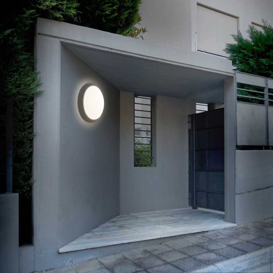 LED Wandlamp voor buiten LED/20W/230V 4000K IP54 grijs rond