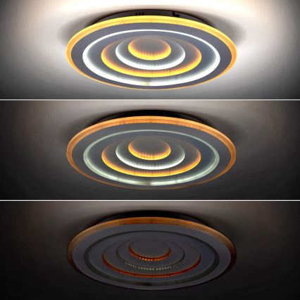 Dimbare LED plafondlamp CASCADE LED/111W/230V 3000-6500K + afstandsbediening