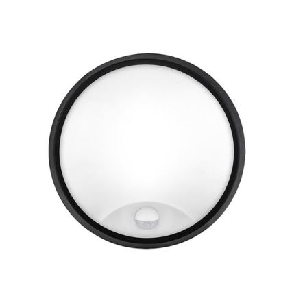 LED-buitenwandlamp met 2-in-1 sensor, 20W/230V, 3000/4000/6500K, IP65, Ø 22 cm