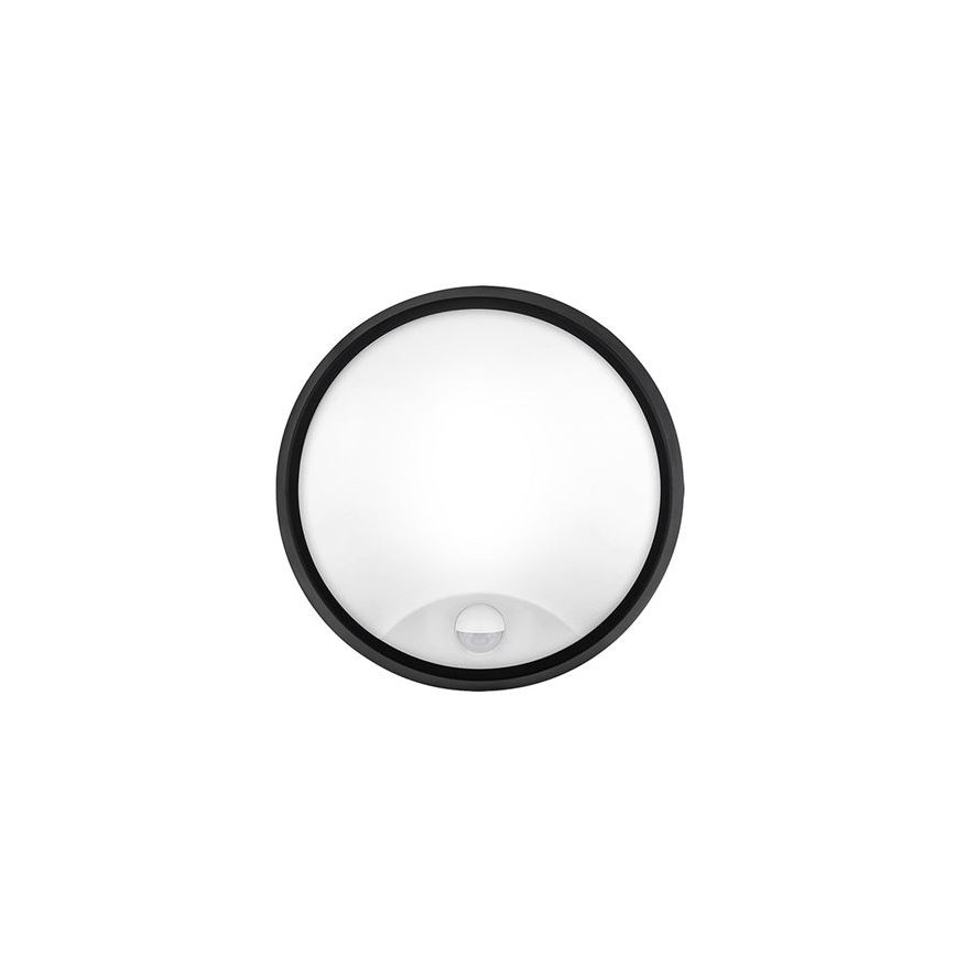 LED-buitenwandlamp met 2-in-1 sensor, 20W/230V, 3000/4000/6500K, IP65, Ø 22 cm