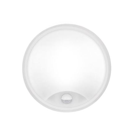 LED-buitenwandlamp met 2-in-1 sensor, 20W/230V, 3000/4000/6500K, IP65, Ø 22 cm