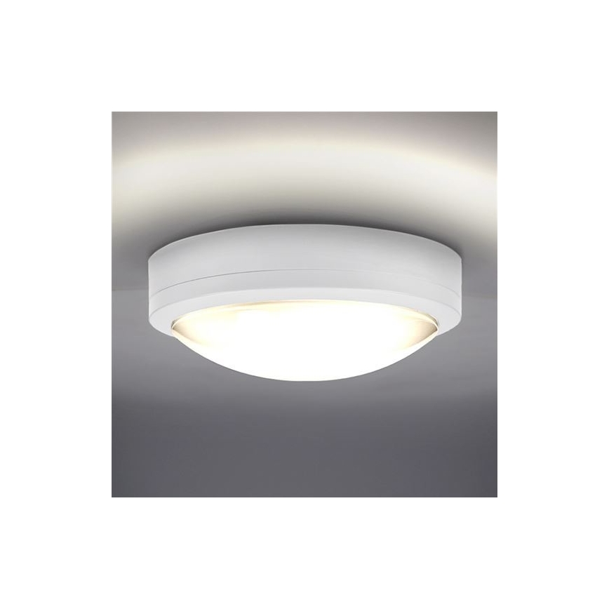 LED Plafondlamp voor buiten SIENA LED/20W/230V IP54 diameter 23 cm wit