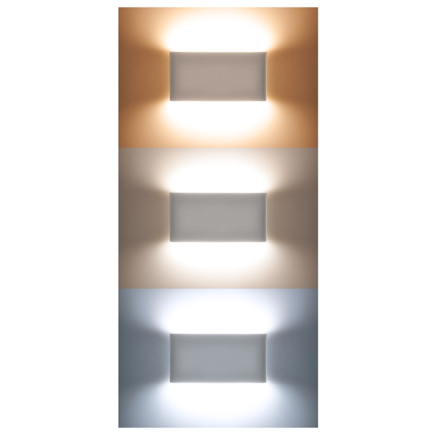 LED buitenwandlamp MODENA LED/12W/230V 3000/4000/6000K IP54 zwart