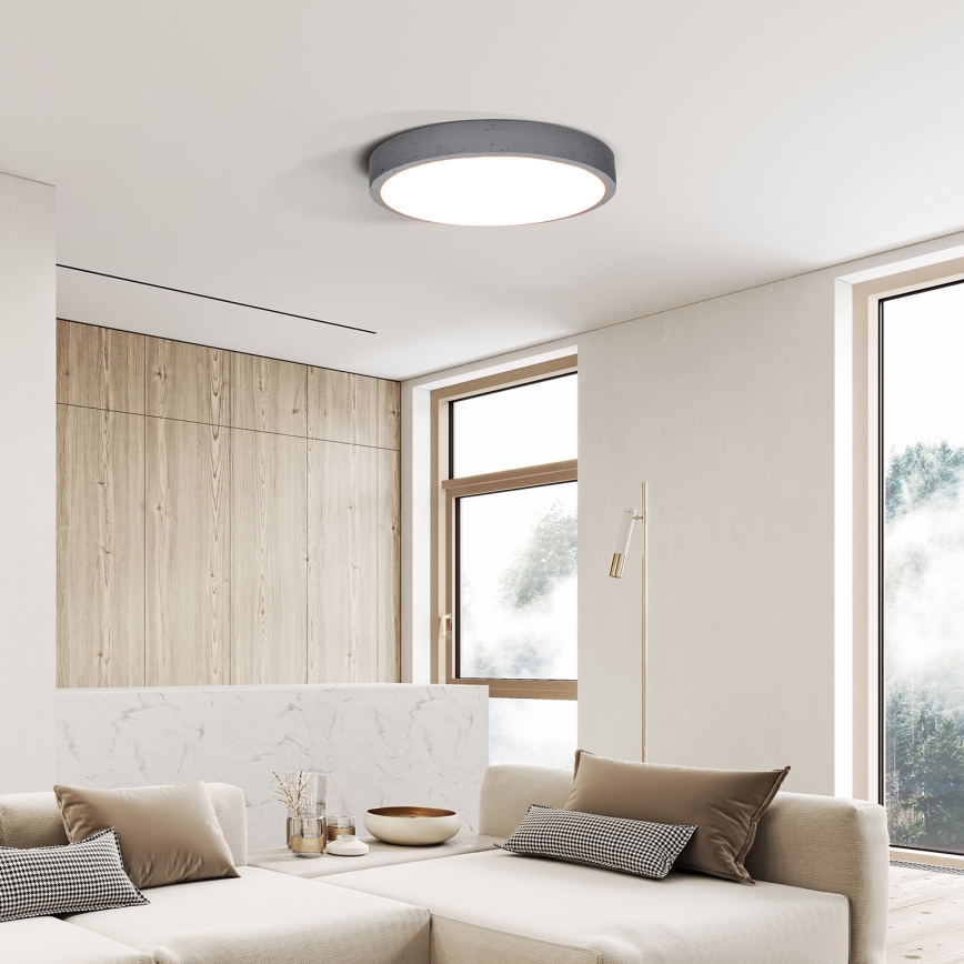 Dimbare LED plafondlamp GREY LED/60W/230V 3000-6500K grijs diameter 49 cm + afstandsbediening