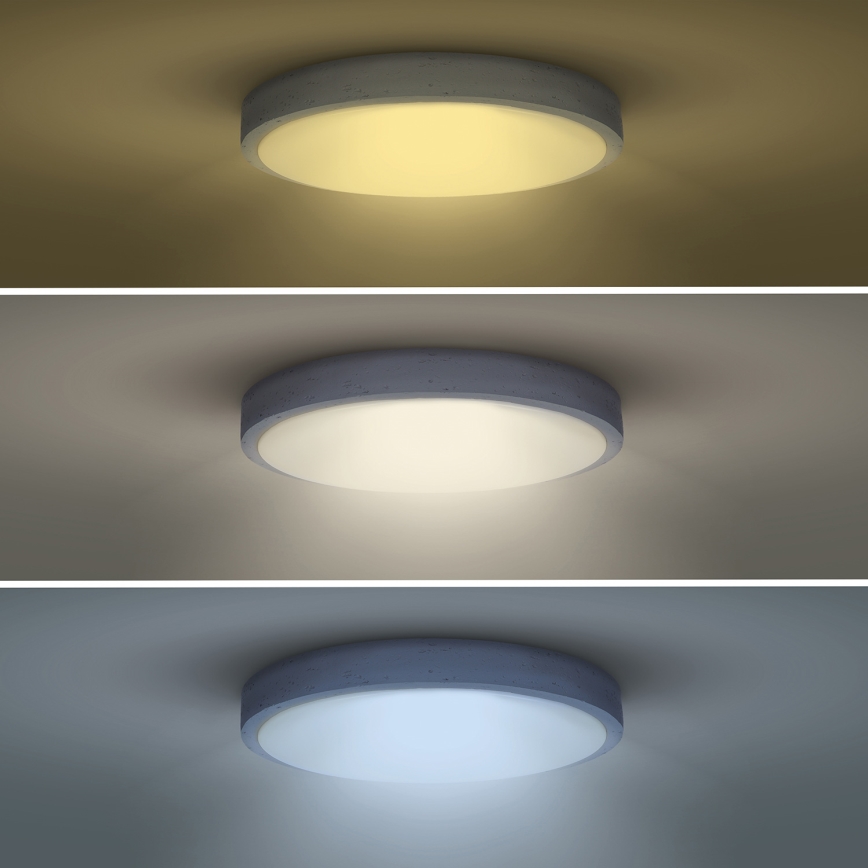 Dimbare LED plafondlamp GREY LED/60W/230V 3000-6500K grijs diameter 49 cm + afstandsbediening