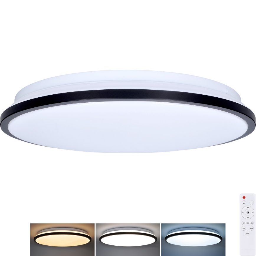 Dimbare LED plafondlamp JAMIL LED/48W/230V 3000-6500K zwart + afstandsbediening