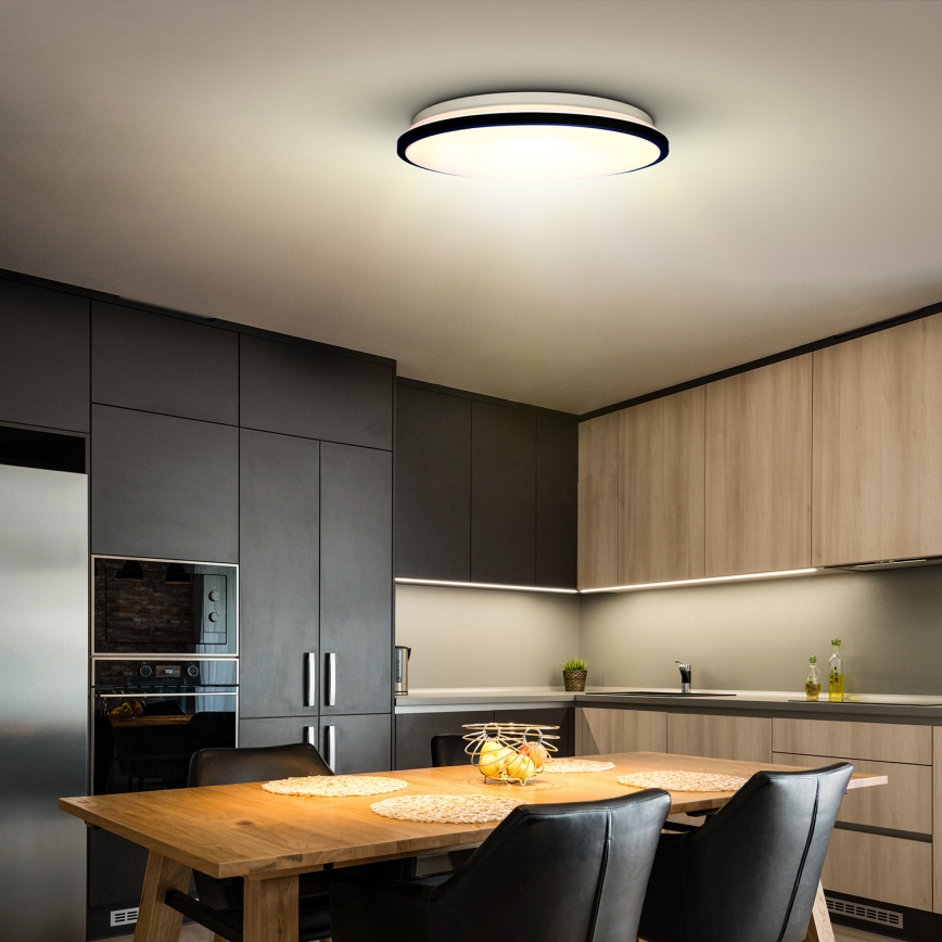 Dimbare LED plafondlamp JAMIL LED/48W/230V 3000-6500K zwart + afstandsbediening
