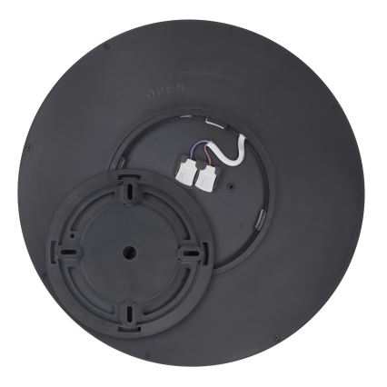 LED Dimbaar Plafondlamp ESTELA LED/36W/230V Ø30 cm zwart + afstandsbediening