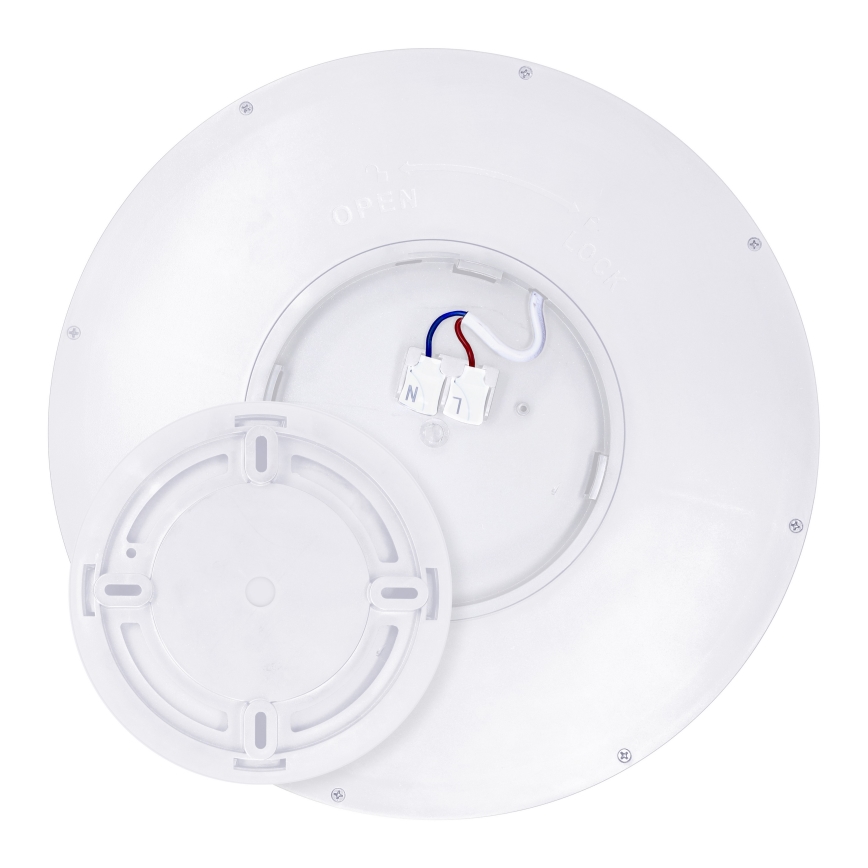 Dimbare LED plafondlamp ESTELA LED/36W/230V diameter 30 cm wit + afstandsbediening