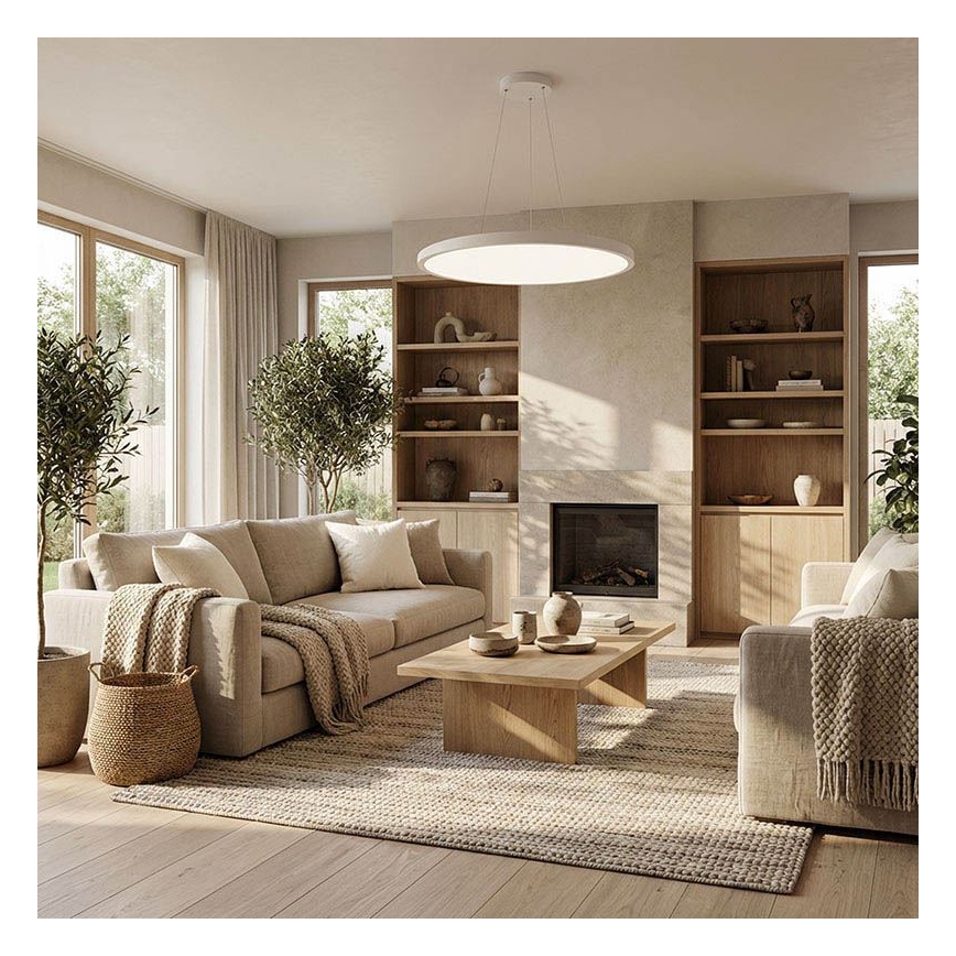 LED dimbare plafond-/hanglamp LED/50W/230V 3000-6500K + afstandsbediening