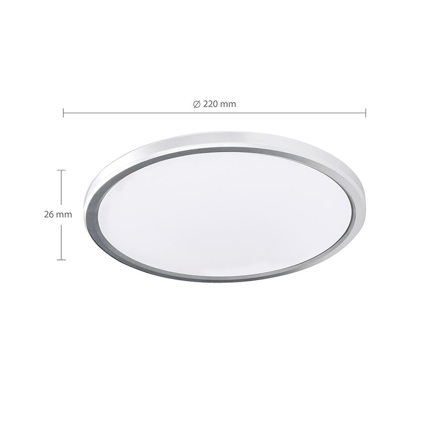 LED plafondlamp voor badkamer ACATE LED/18W/230V 3000/4000/6000K Ø 22 cm IP54