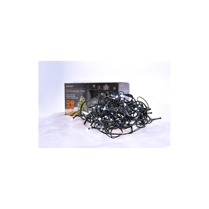 LED-lichtsnoer voor buiten 100xLED / 8 functies, IP44, 13 m, koel wit