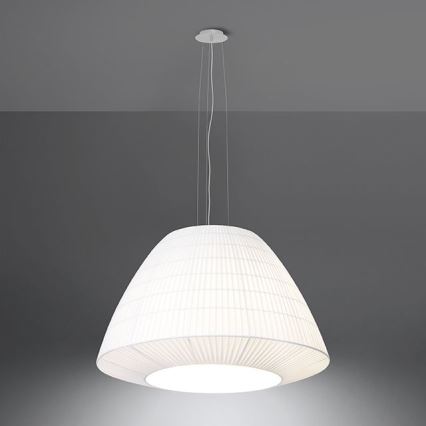 Hanglamp aan een koord BELLA 3x E27 / 60W / 230V d. 60 cm wit