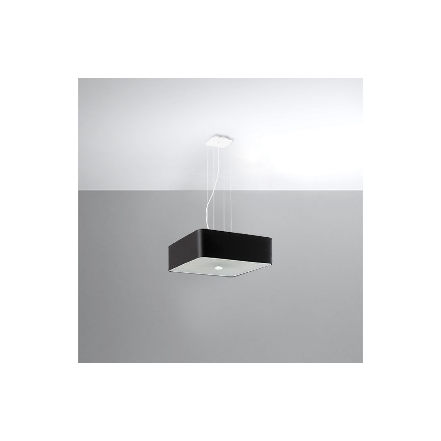 Hanglamp aan een koord LOKKO 5x E27 / 60W / 230V 45 cm zwart