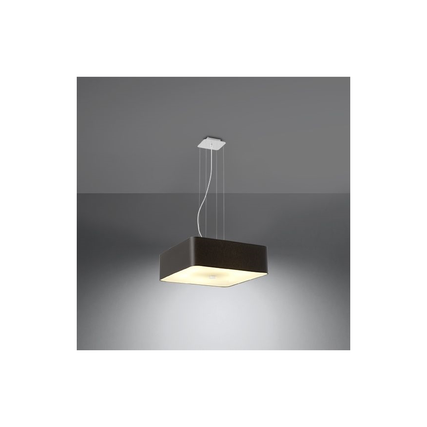 Hanglamp aan een koord LOKKO 5x E27 / 60W / 230V 45 cm zwart