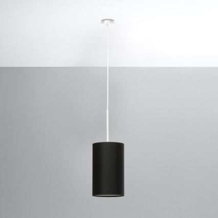 Hanglamp aan een koord OTTO 1x E27 / 60W / 230V d. 15 cm zwart