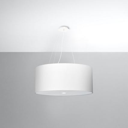 Hanglamp aan een koord OTTO 5x E27 / 60W / 230V d. 60 cm wit