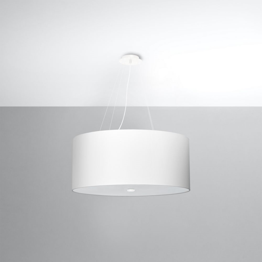 Hanglamp aan een koord OTTO 5x E27 / 60W / 230V d. 60 cm wit