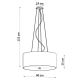Hanglamp aan een koord OTTO 5x E27 / 60W / 230V d. 60 cm zwart