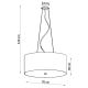 Hanglamp aan een koord OTTO 6x E27 / 60W / 230V d. 70 cm wit